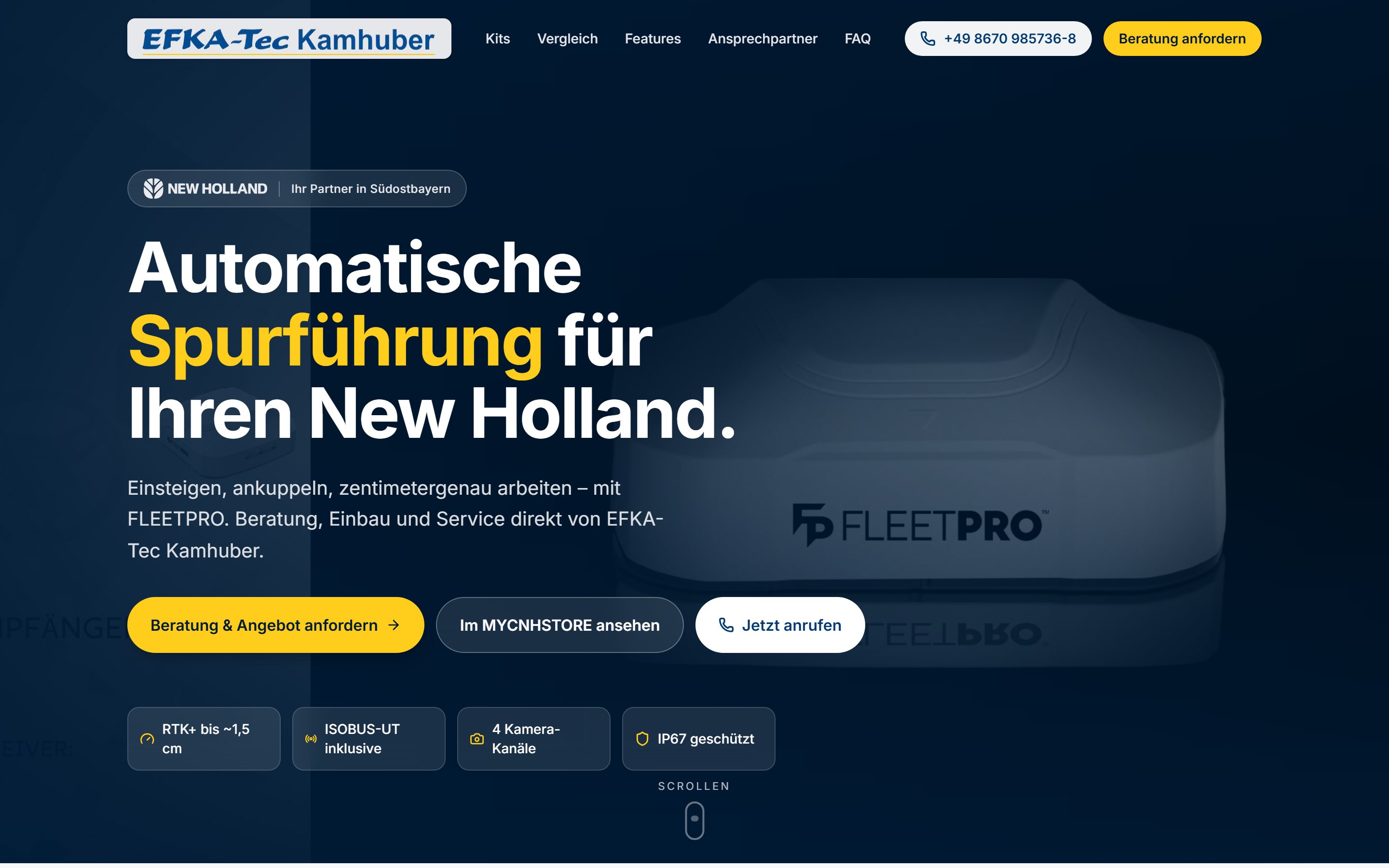 Website EFKA-Tec Kamhuber